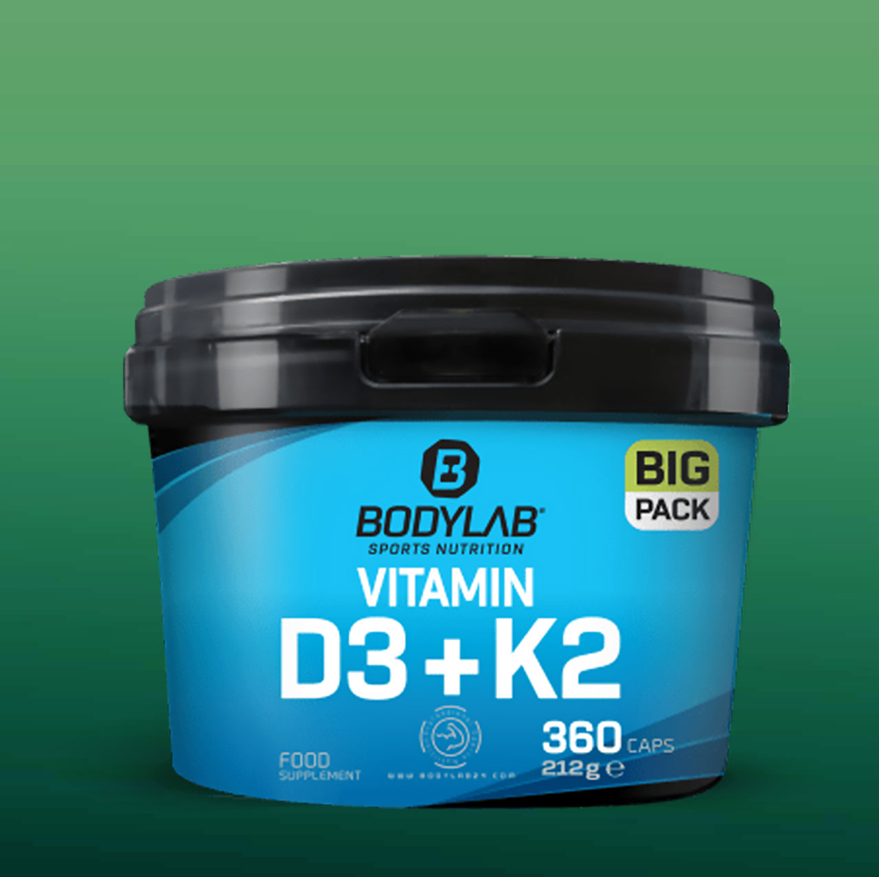 BIG PACK Vitamin D3 + K2 (360 Kapseln)