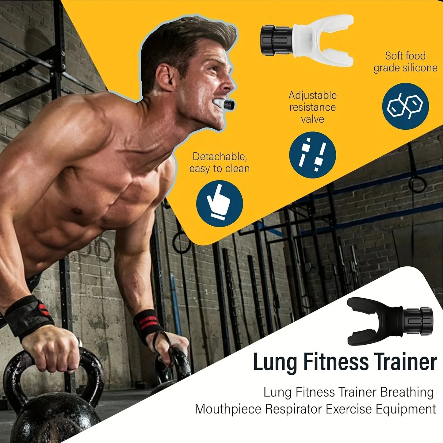 Abdominal Breathing Trainer – Verstellbarer Widerstand für Lungentraining - SuprimeGains