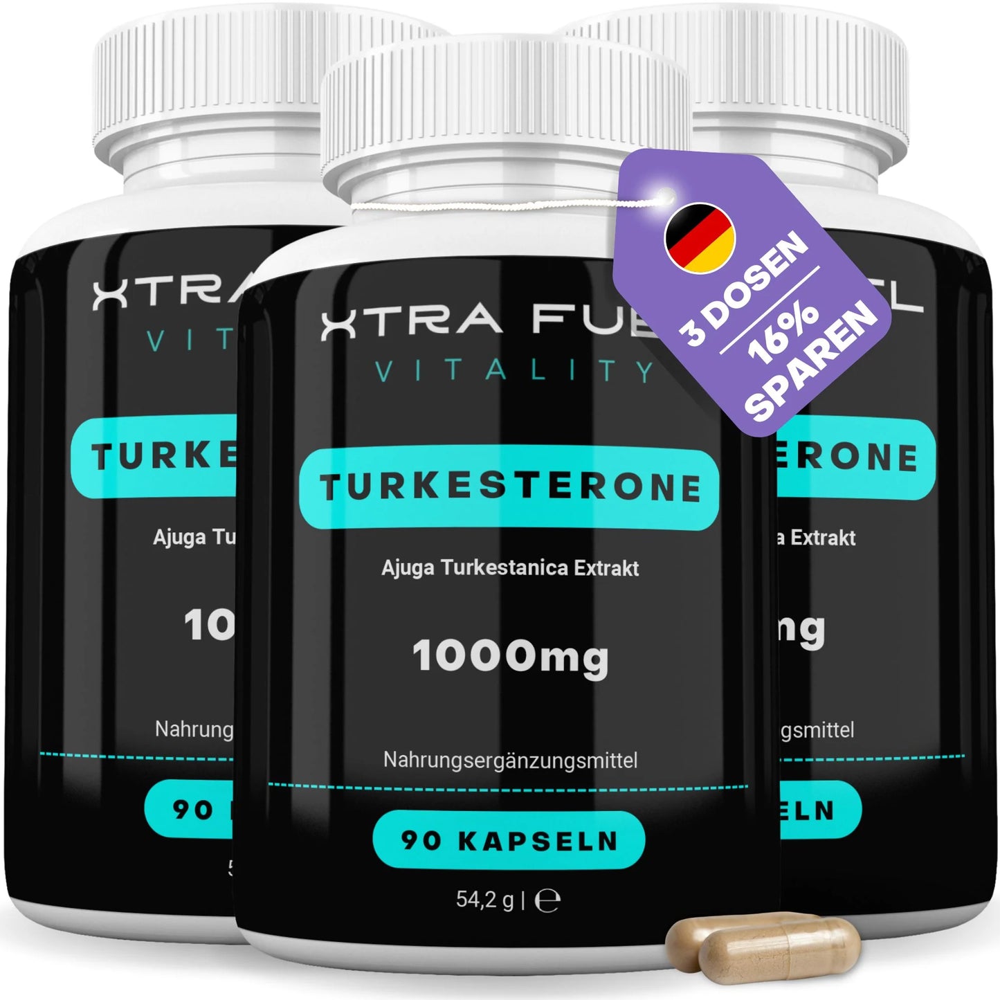 Turkesterone Kapseln - 1000 mg Ajuga Turkestanica