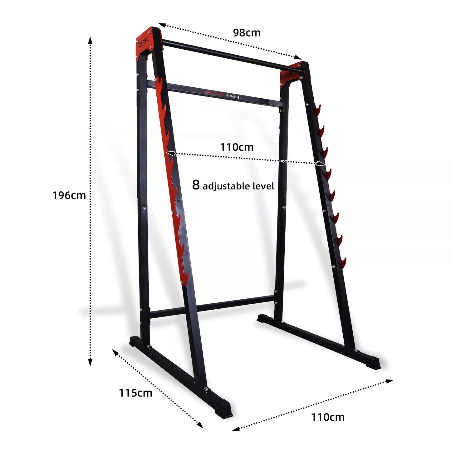 ZERRO Multifunktionaler Squat Rack Langhantelständer – Stabilität und Vielseitigkeit für dein Training